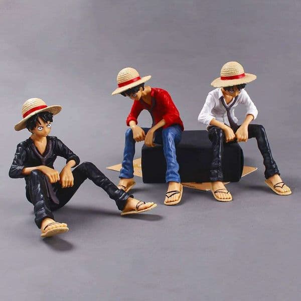 12CM Anime Monkey D Luffy Action Figure PVC Model Toys Doll Cake Car Decoration Collection Kid Toy Gift 26L0513
