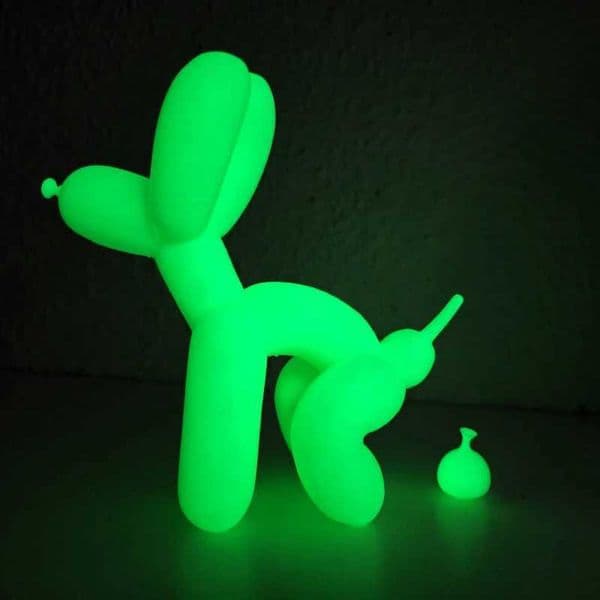 Modern Art Squat Balloon Dog Animal Decorative Statue Suitable for Interior Living Room Farmhouse Bedroom Office Cabinet Wood T260512