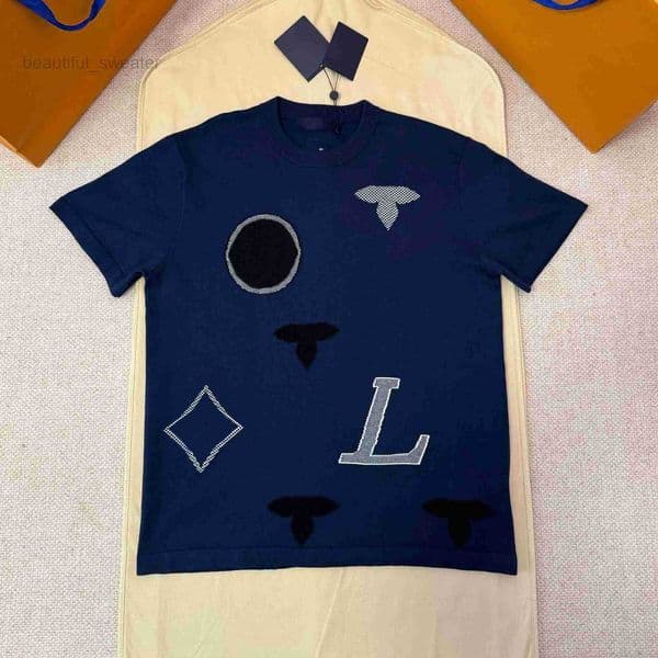 Designer Brand High Quality Men's T-shirt Polo Shirt Letter Flower Embroidery Fashion Trend Street Short Sleeve TRHE