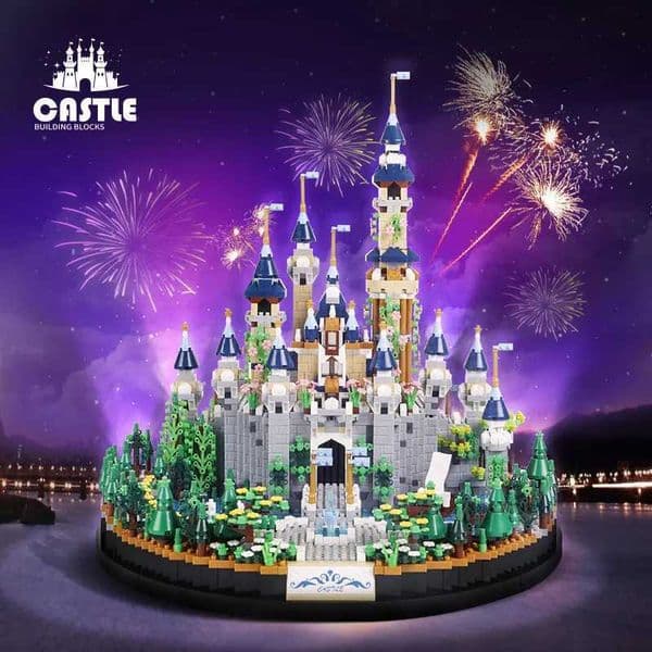 Fairytale Castle Building Blocks Mini Bricks Micro-Particle Assembling Blocks Fairy Model Set Construction Kit Children GiftJ260513