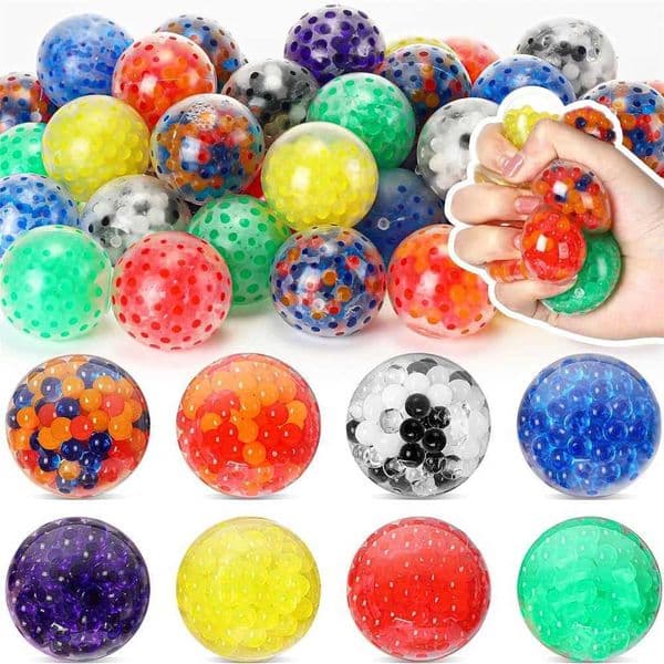 2/4Pcs Squishy Balls for Kids Adts Stress Relief Small Squeeze Fidget Balls Set Autism Hyperactivi Increase EntertainmentJ260513