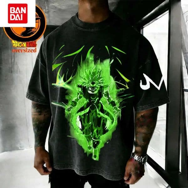 Hot Summer Dragon Ball Retro Washed Cotton Fitness T-shirt Mens Oversized Short-sleeved Family Unisex Childrens Casual Shirt L2605139HPL