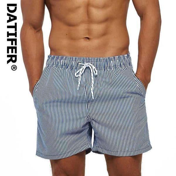 DATIFER Summer Men Beach Print Shorts Surfing Swimwear Workout Trunks Male Sportswear With Pockets Pants L260513