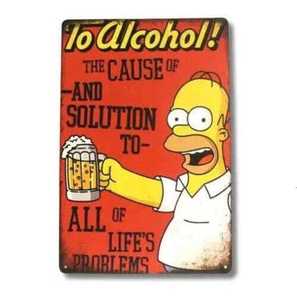 Homer Tin Sign Duff Beer Bar Vintage Man Cave Decor 26Y0513