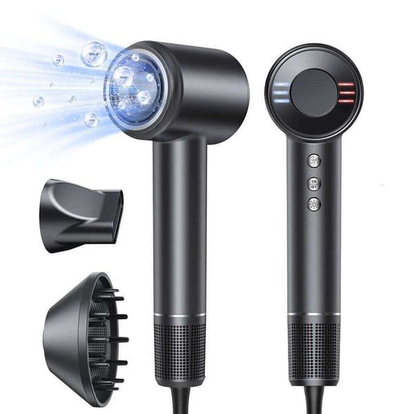 Electric High Speed Hair 120000RPM Brushless Negative Ions Blow Dryer 1600W Super Powerful Wind Lownoise Salon HairDryer J260514
