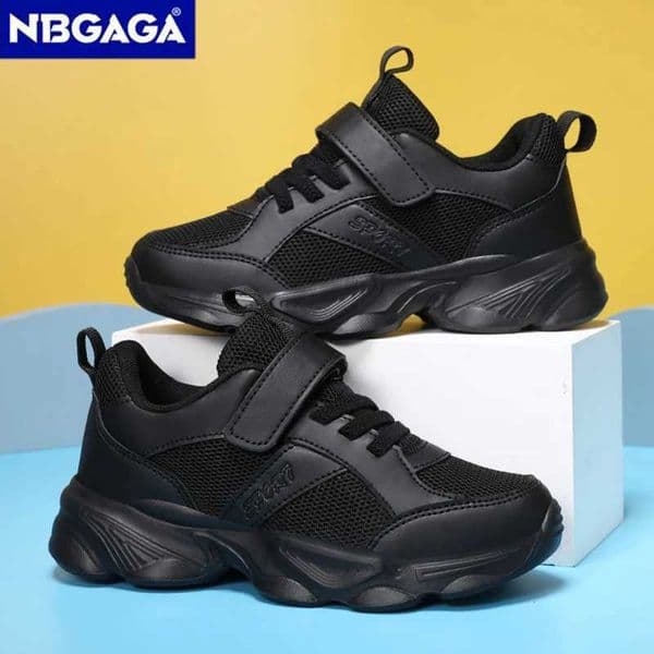 Childrens Fashion Sports Shoes Breathable Student Black School Walking Shoes Anti-s Boys Girls Casual Running SneakerL260514UAPH