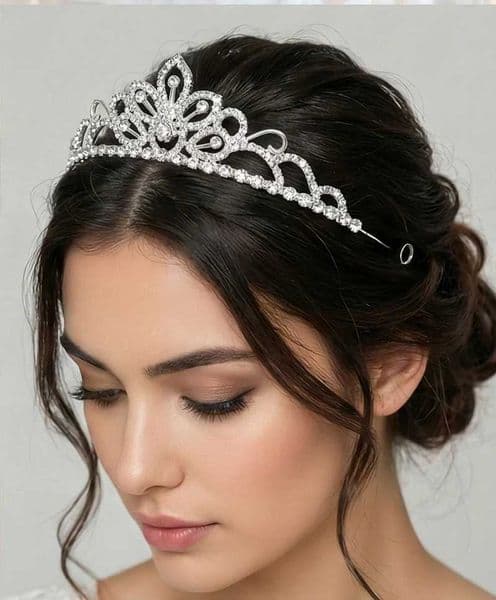 Luxury Rhinestone Flower Princess Crown Party Wedding Womens Tiara Headdresses Classic Hair Accessories Jewelry L260514XA8P