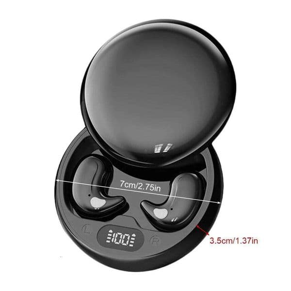 Wireless BT 5.4 Sleep Earbuds in Touch Screen Headphones LED Power Display Ear Buds for Side Sleepers W260514