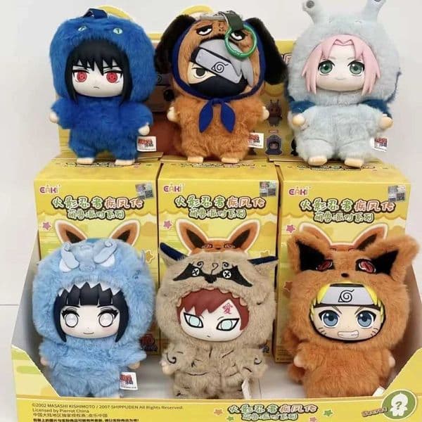 In stock 2025 New EAKI Naruto Blind box Naruto Vinyl Shippuden Party Series Naruto Key Chain Doll Toys Birthday Collection Gifts C260514