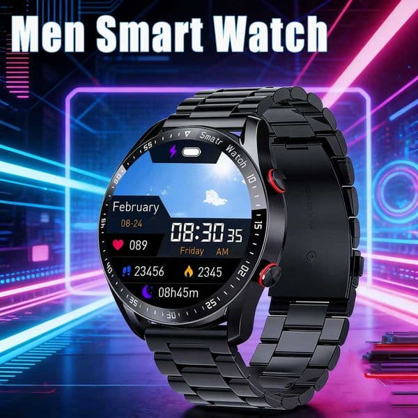 ECGPPG Call Smart Watch Men Laser Health Blood Pressure Fitnes Sports Watches Man Sports Waterproof SmartwatchBoxJ260514