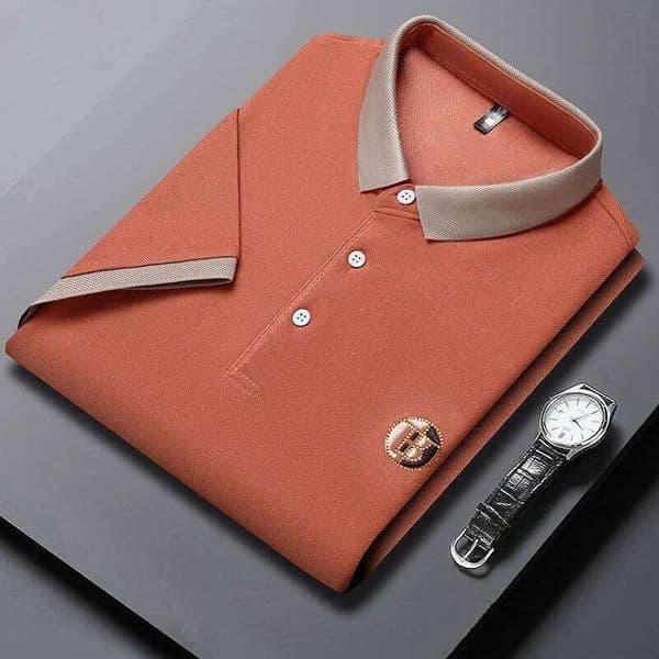 2024 Men's New Embroidered Cotton Business Leisure POLO Shirt Fashion Short Sleeved Comfortable and Breathable Top 26Y0514