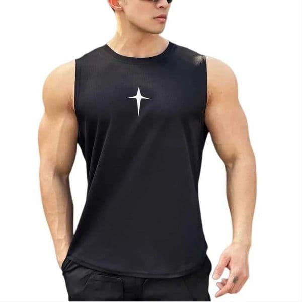 Summer Mens Sleeveless Vest Sport tank top running mesh vests fitness undershirt quick drying gym T-shirt men Breathable tops T260514
