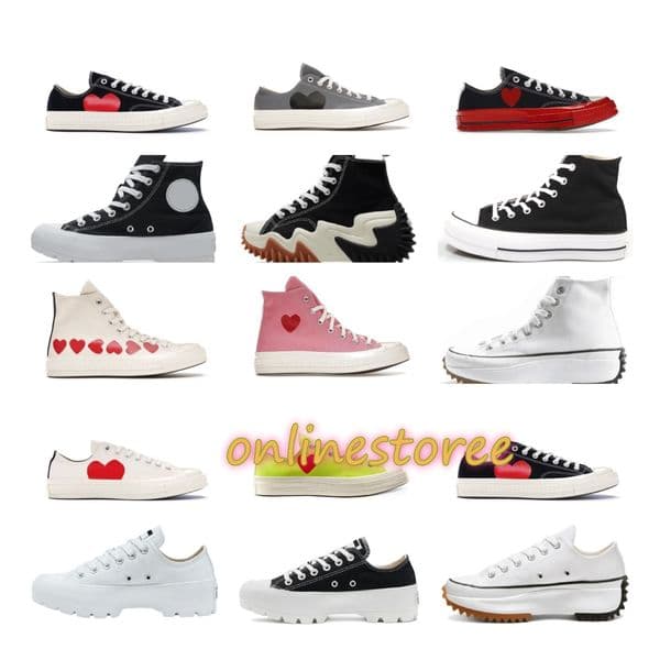 Designer Canvas Platform Low High Heart Run 1970s Hike Skateboard Sneakers Holiday 70s Collaboration 70 Series Mens Womens Trainer Shoes