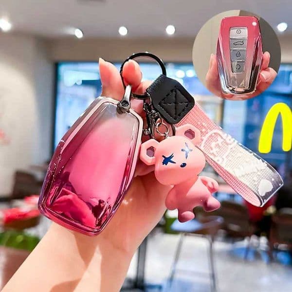 Fashion TPU for Geely Emgrand X7 EX7 Coolray 2019 2020 Atlas Boyue NL3 GT GC9 Borui Car Key Case Cover Fob Keychain Accessories T260514