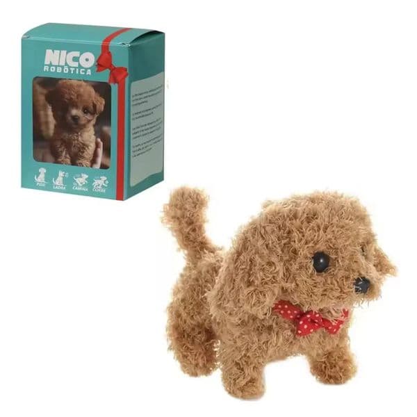 Fashion Plush My istic Robot Puppy Interactive Walking Simulated Puppy Tail Wagging Barking Walking Dog Toy for Chilren 260512