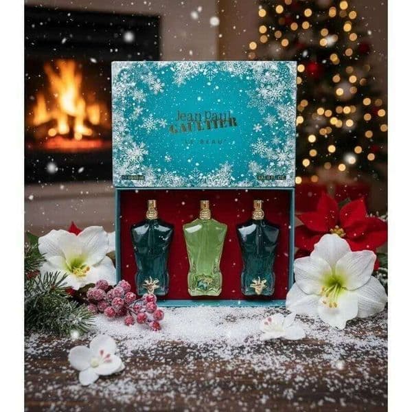 Men Portable Eau De Parfum Set Long Lasting Oriental Woody Scent Rich Warm Masculine Aroma with Three Deep Refined Variants 26L0514