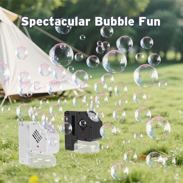 KNYYSECQ Childrens handheld bubble machine birthday party outdoor parent-child interaction gift without batteries bubble water L260514QDEM
