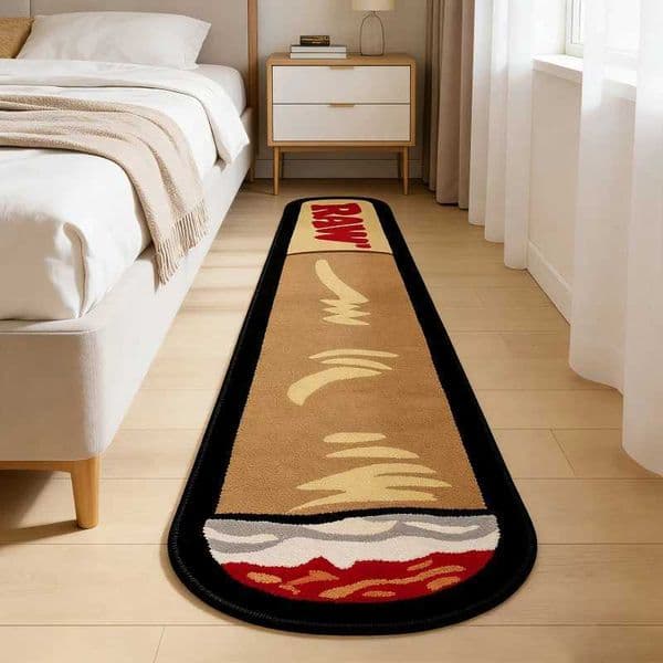 VIKAMA Simulated Cigarette-Shaped Rug Noise-Reducing Non-Slip Living Room Sofa Mat Bedside Rug for Bedroom Home Decor Z260514