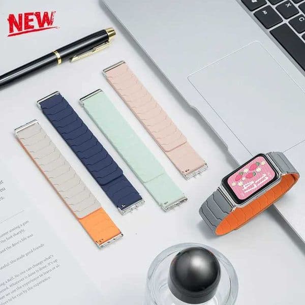 Magnetic loop watch strap for Galaxy Fit 3 Sport Silicone Watch Band for Galaxy Fit3 Accessories Correa Men Wen StrapJ260514
