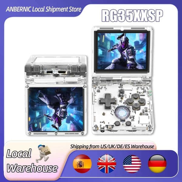 ANBERNIC RG35XXSP Retro Handheld Game Console 35-inch IPS Sn 3300mAh Battery ports -TV Out and 42 5K GameJ260514