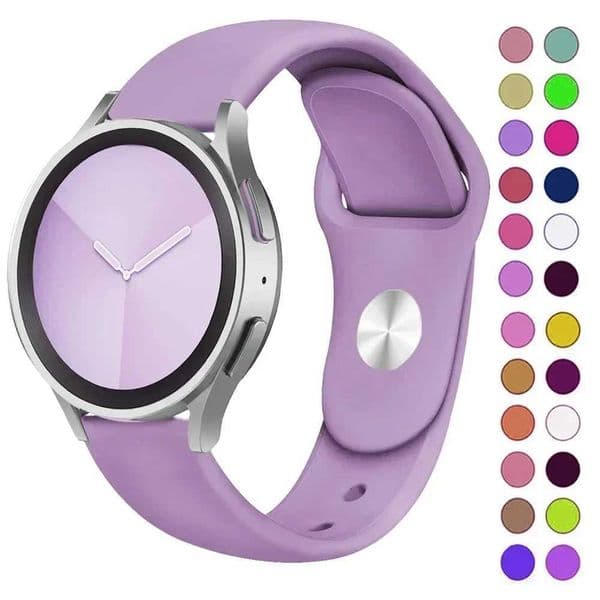 20mm 22mm strap For Galaxy watch 7/6/5/4/6Classic/5 pro/4/Active 2 Silicone bracelet watch GT 4-2-2e-3-3 pro bandJ260514