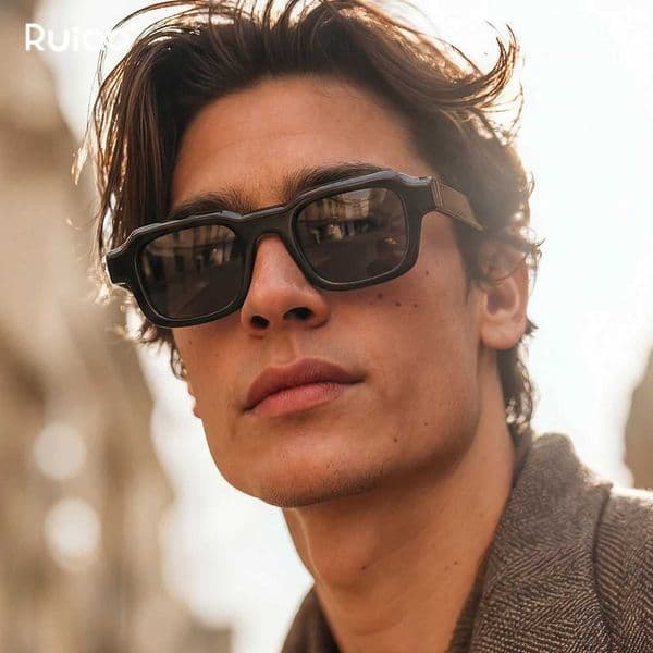 2026 Trendy Small Square Sunglasses Men Women Retro Rectangle Vintage UV400 Gradient Shades Travel Beach Street Eyewear Fashion C260514
