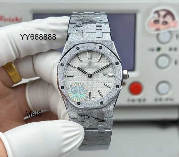 luxury watches mens watch GR Factory 67653 RoyalOak Diameter Rose Gold White Plate 33MM AIPS 904 fine steel sapphire crystal surface Swiss Quartz movement MeiES2J