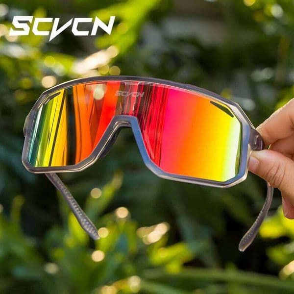 SCVCN MTB UV400 Goggles Bicycle Riding Fashion Sunglasses Street Outdoor Cycling Glasses Sports Bike for Men Eyewear 26W0514