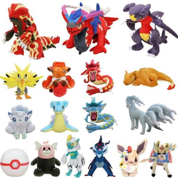 New Plush Toys Garchomp Groudon Primal Charizard Vulpix Koraidon Miraidon Gyarados Soft Stuffed Animals Toys Kids Gifts L260514