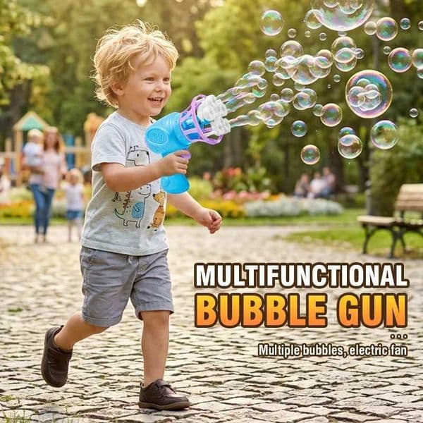 Porous Electric Blowing Large Bubbles Guns Childrens Toys Automatic Bubbles Machine Soap Bubbles Marker Guns Outdoor Party Game L260514LI90