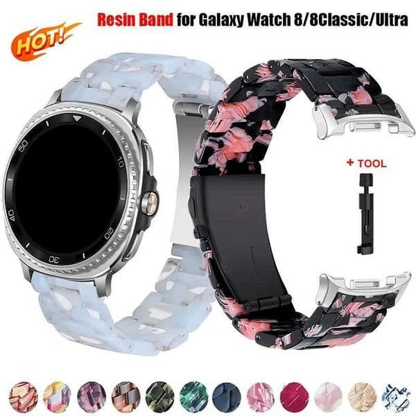 Band for Galaxy Watch 8 40 44MM/8 Classic 46mm Resin Strap Wen Bracelet for galaxy tra 2025/47mm CorreaJ260514