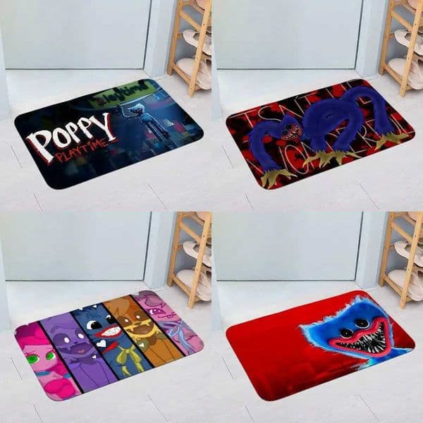 P-POPPYS-PLAYTIME-H-Huggys-Wuggyes-Floor Mats Rug Carpet For Living Room Decor Lounge Area Anti-slip Foot Mat Entrance Doormat Z260514