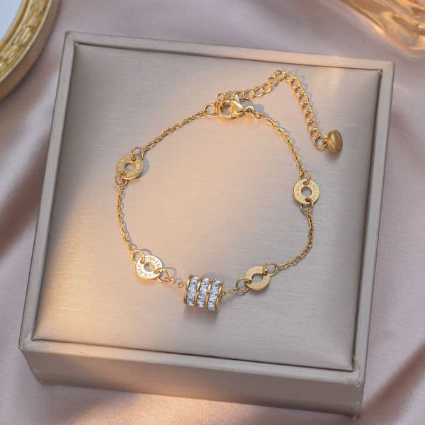 Fashion Small Waist Bracelet Women, Light Luxury Niche Design, High-end Simple Bracelet, Exquisite Forest Style Jewelry for Best Friends