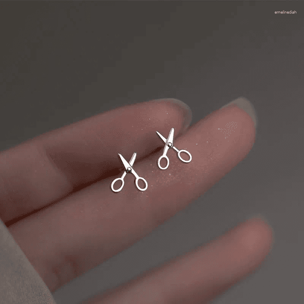 Stud Earrings Creative Mini Scissors For Women Girl