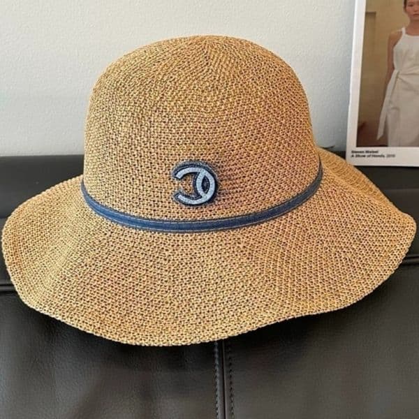 Designer Hat for Womens Adjustable Straw Bucket Sun Hat Beach Hat Breathable UV Protection Wide Brim Cap for Women Spring Summer