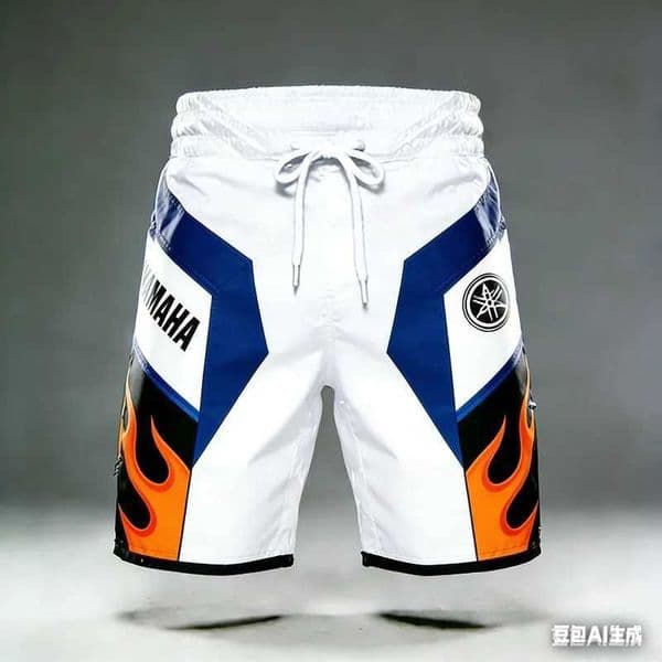 2026 Summer New Yamaha White Fashion Sports Outdoor Fitness Shorts Men Women Large Casual Motorcycle Riding Shorts Q260514