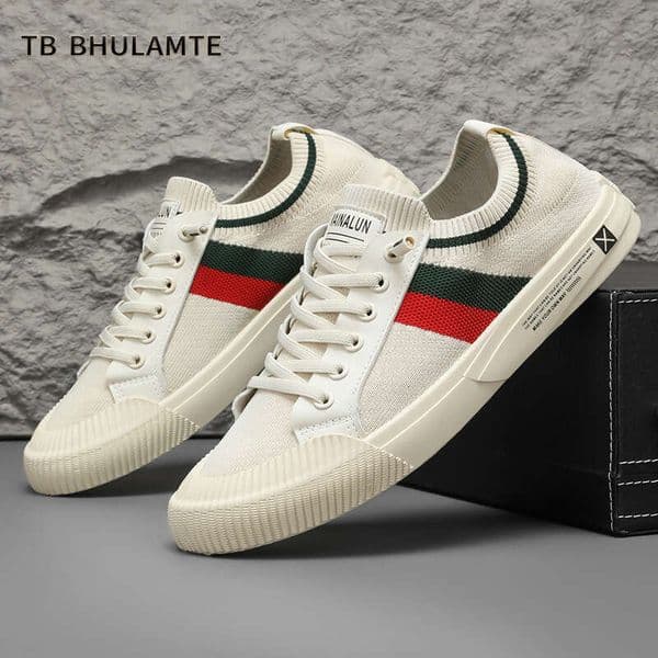TB BHULAMTE Luxury Brand Designer Shoes Summer Breathable Men's Large Size Mesh Casual Sports Shoes Versatile Trendy Sneakers