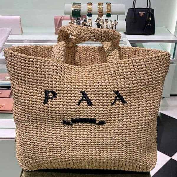 Luxury Designer Eco Friendly Handmade Women's Designer Raffia Straw Bags Mesh Holiday Dress Inspired Beach Blank Plain Tote Shopping Bags Capacity Bag Days Of Summer