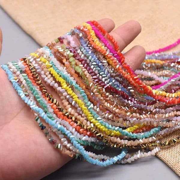 New Color Triangle 4Mm 130Pcs Charm Crystal Glass Loose Beads For Jewelry Making DIY Earring Necklace