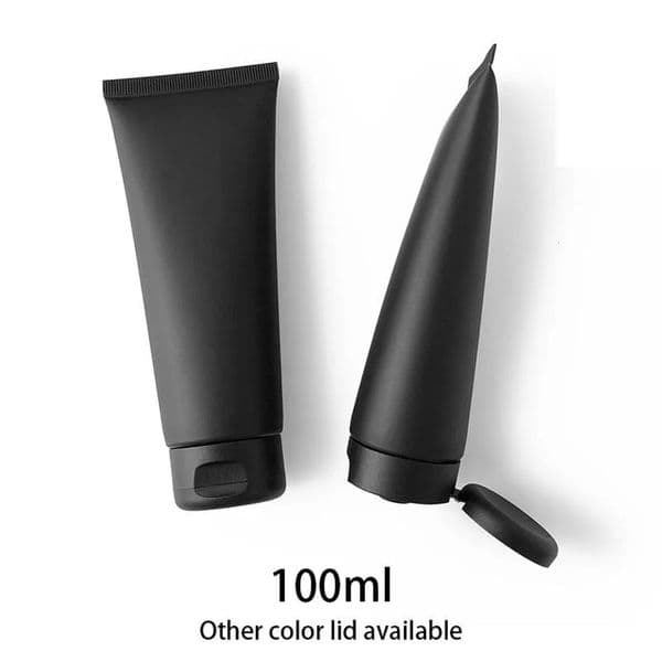 Luxury Designer Decor Storage Bottles & Jars 100Ml Matte Black Squeeze Bottle 100G Empty Cosmetic Container Body room Lotion Cream Packaging 16