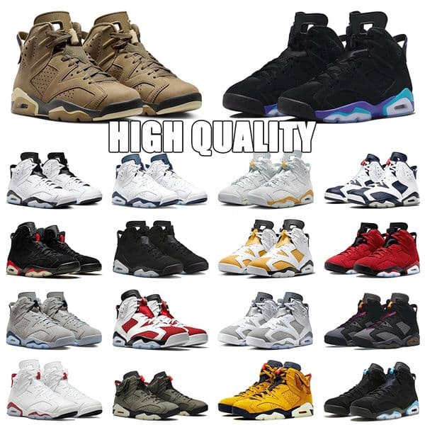 Free shipping with box designer sneakers 6s basketball shoes men women black infrared salesman cool grey reverse proflight classic 6 outdoor casual sports trainers