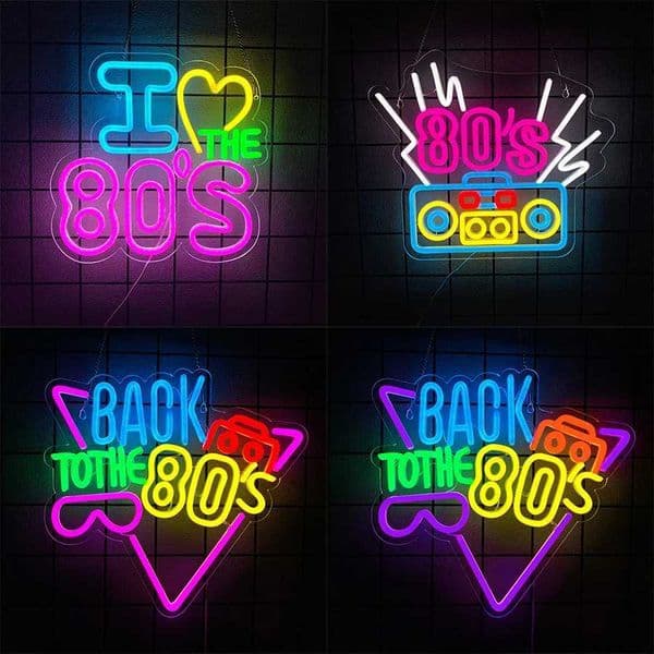 Back To The 80S Led Neon Sign Retro Audio Icon Usb Powered Used For Bars Dances Clubs Music Studios Decor Party Gifts X260514