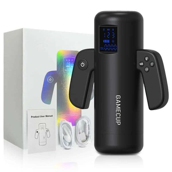 Automatic Male Masturbator Cup Thrusting Sucking Vibrating Heating Masturbation Electric Penis Pump with Handle for Men Sex Toys L260514