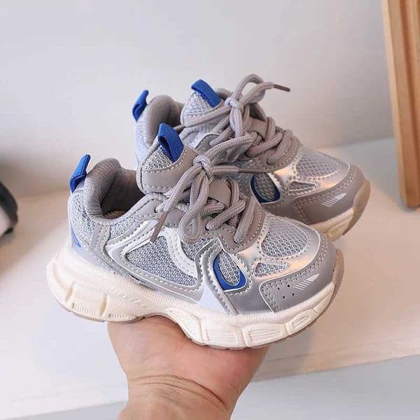 s Casual Sports Shoes with Thick Soles Boys Girls Fashion Versatile Sneakers 2024 New Children Mesh Breathable Running ShoesL2605141IAB