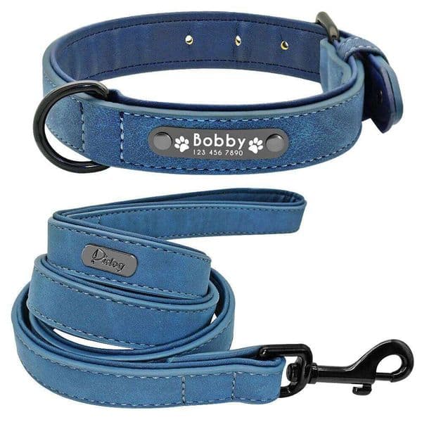 VIP Link--Customized Collars Personalized Padded Collar Leather Dog Walking Leash For Small Medium Large Dogs J260514