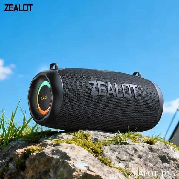 ZEALOT-P15 Portable Bluetooth SpeakerIPX6 Waterproof 360 Wireless Speaker TWS Stereo Pairing 10hrs Playtime For Camping Hiking S260513