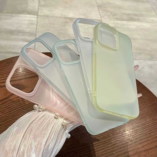 Fashion Soft Matte Candy Phone Case For iPhone 17 16 11 12 13 14 15 Pro Max Plus X XS Max Bumper Cases Cover Z260514