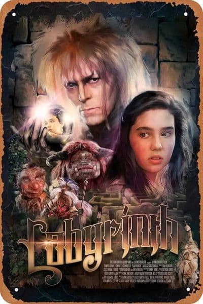 Labyrinth Movie Poster Retro Metal Sign for Cafe Bar Pub Office Garage Home Wall Decor Gift Vintage Tin Sign C260514
