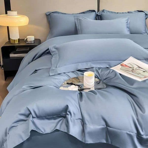 Egyptian Cotton Solid Color Bedding Ultra Soft Comfortable Quality Premium 1000TC Duvet Cover Set 3pcs 220x240cm 26Y0514