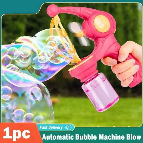 Automatic Bubble Machine for Children Bubble Gun Launcher Bubble Blowing for Kids Outdoor Soap Bubble Maker Party Wedding Toys L2605141W52